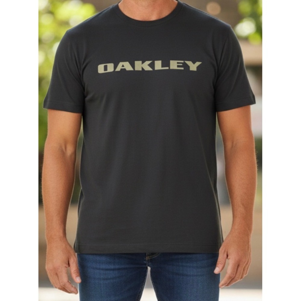 Oakley Mens Regular Fit Graphic Logo T-Shirt Black XXL